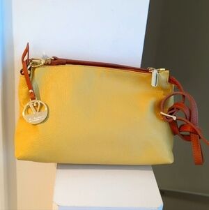 Valentina Made in Italy Handbag Mustard Yellow NWOT Retail $200